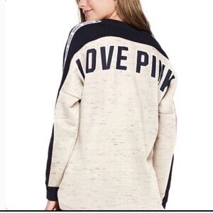 VS PINK Varsity Crew Pullover